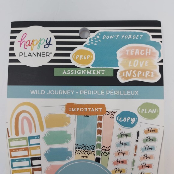 NEW The Happy Planner 'Wild Journey' Sticker Sheets - Picture 2 of 5